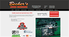 Desktop Screenshot of beckersautosalvage.com